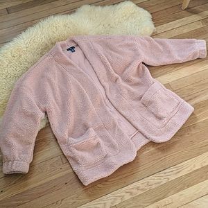 Baby Pink Sherpa Cozy Jacket